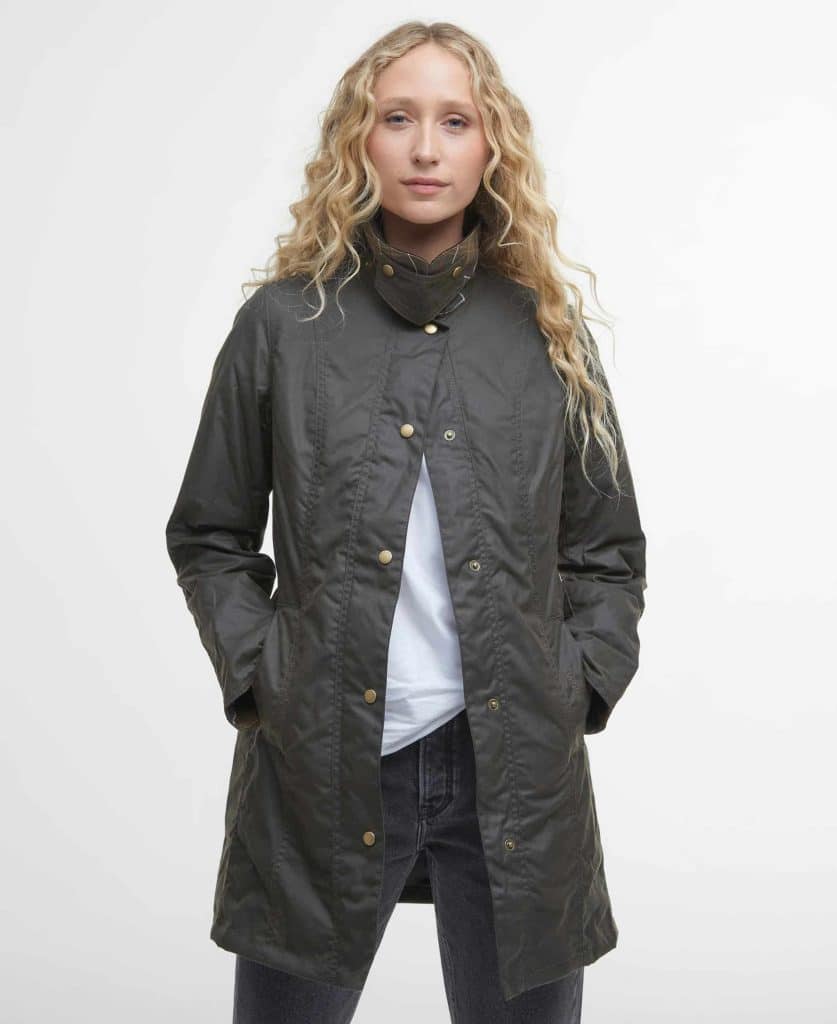 Manteau huilé femme Belsay Barbour