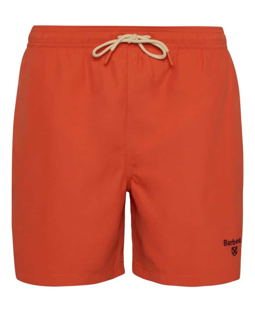 Short de bain homme Staple Logo 5" Barbour horizon orange