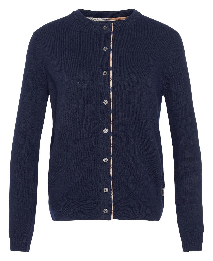 Cardigan femme bleu marine barbour pendle