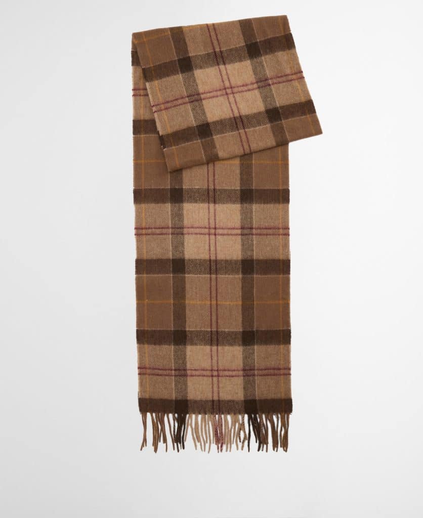 Echarpe en laine et cachemire Muted tartan Barbour