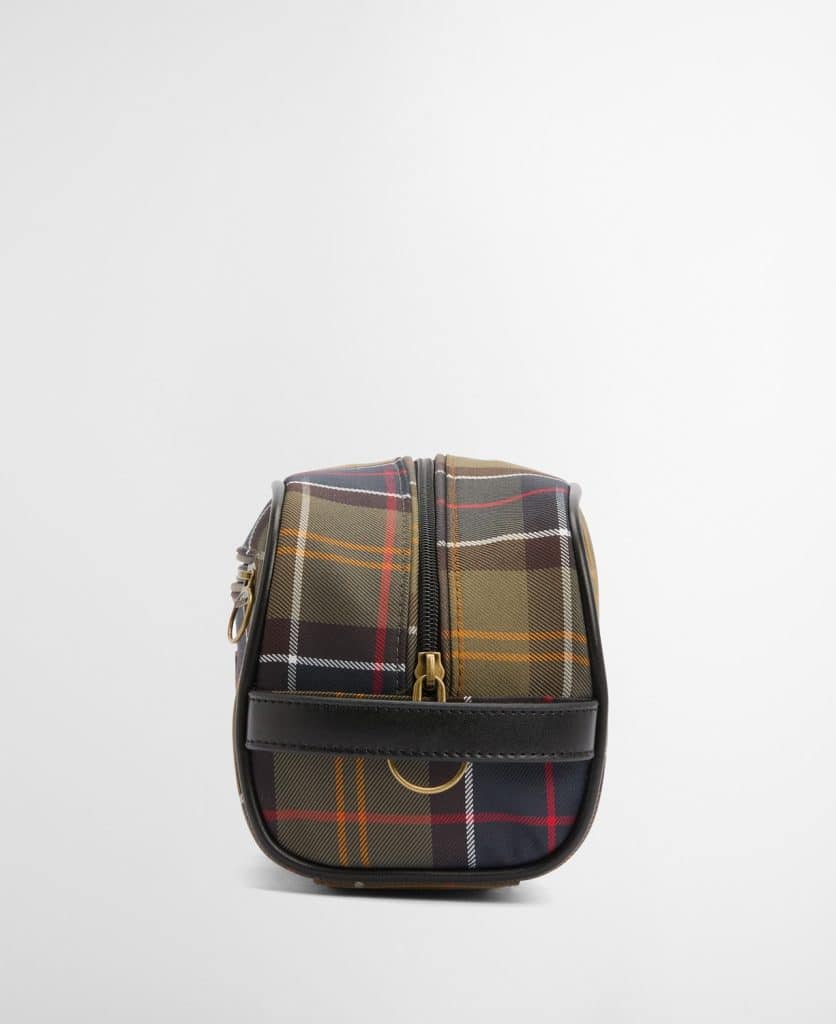 Trousse de toilette en tartan barbour