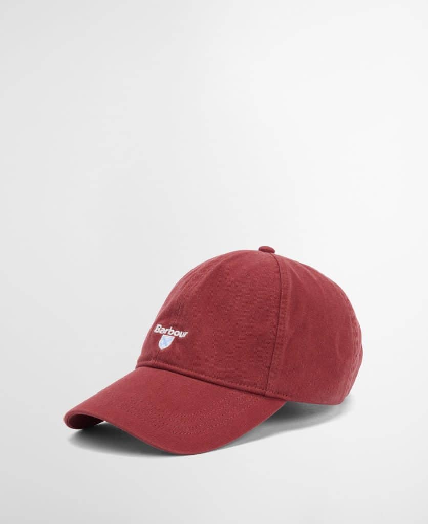 Casquette en coton Cascade Sports Cap Fired Brick Barbour