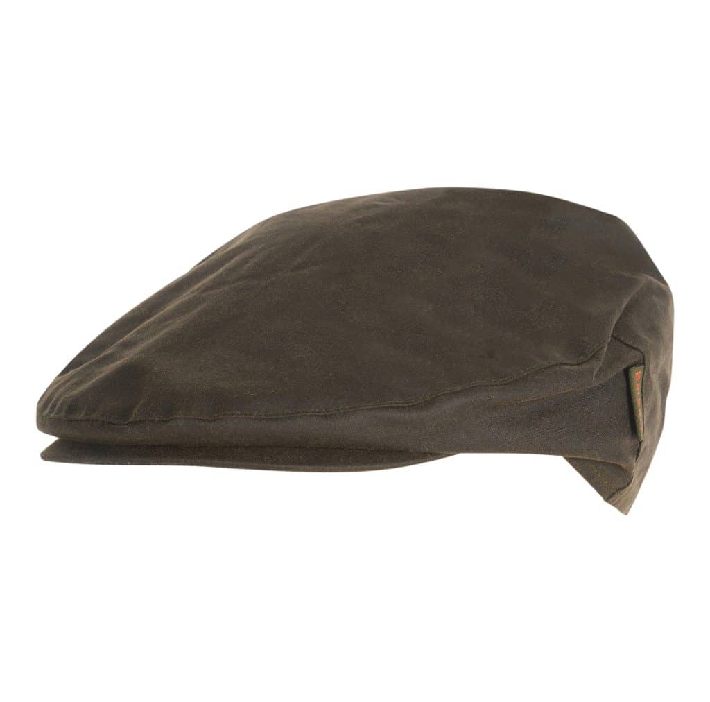 Casquette plate pour homme huilée et laine Cheviot Barbour