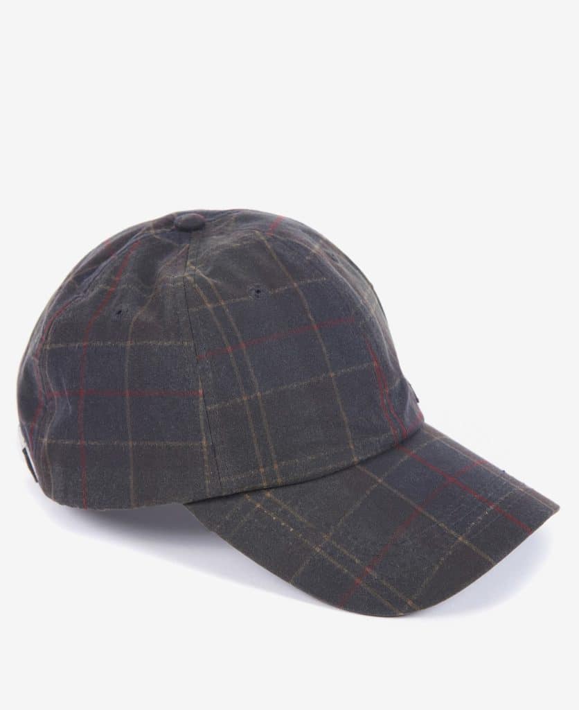 Casquette huilée en tartan Darwen Barbour