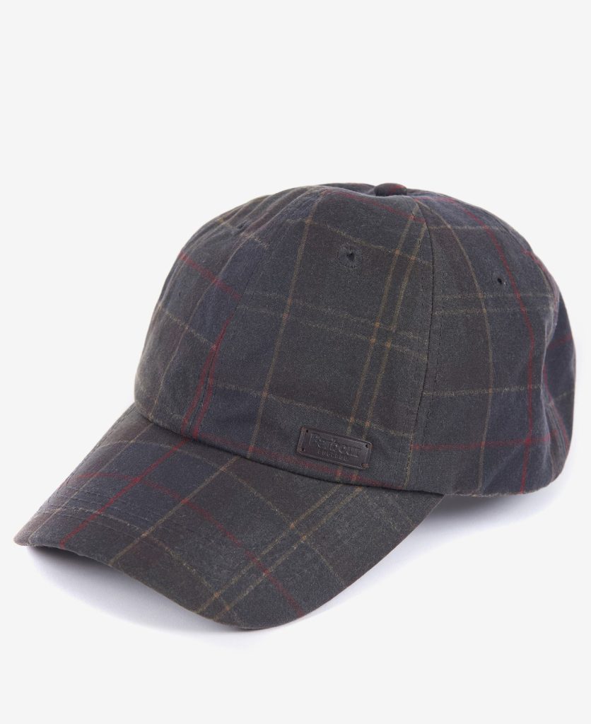 Casquette huilée en tartan Darwen Barbour