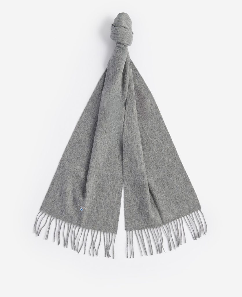 Echarpe en laine d'agneau Barbour Gris