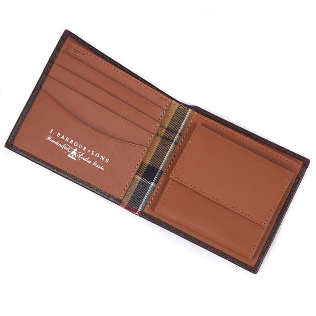 Portefeuille et portemonnaie en cuir Barbour Elvington
