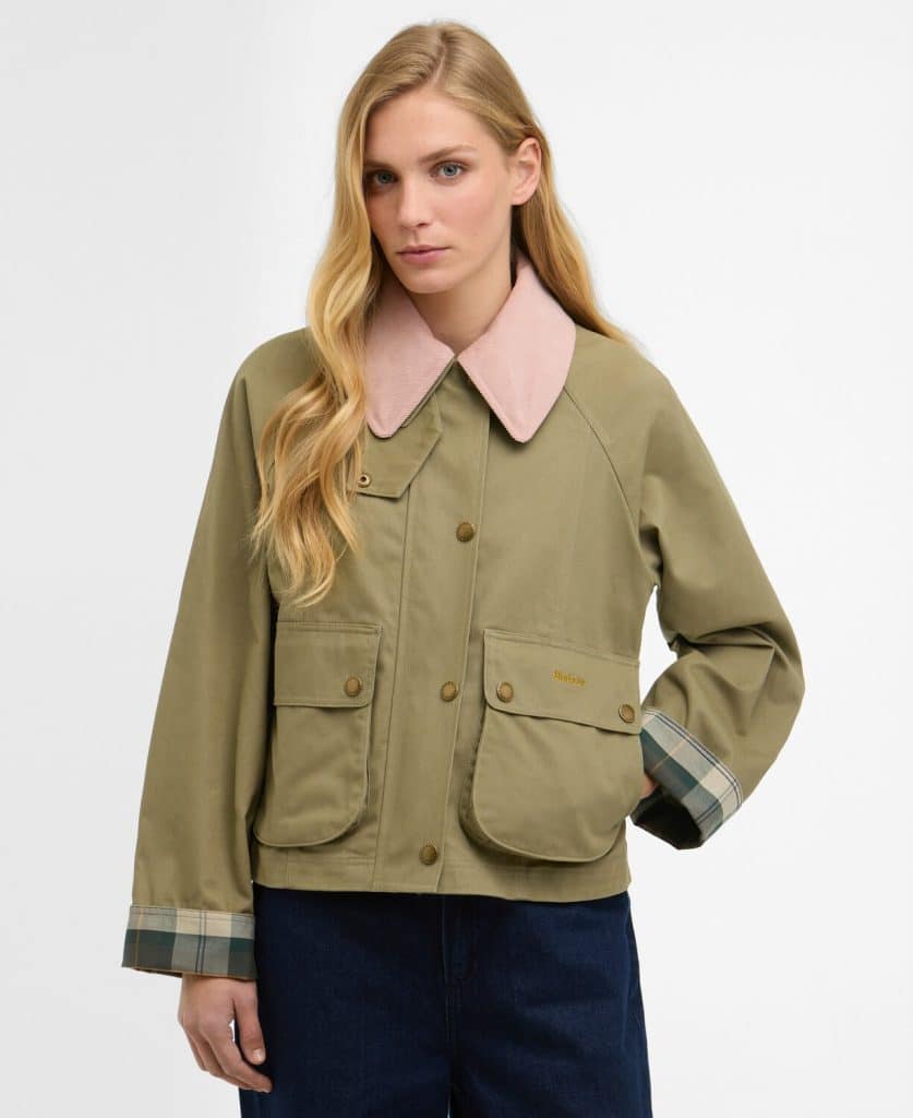 Veste en coton Cropped Beadnell Casual olive