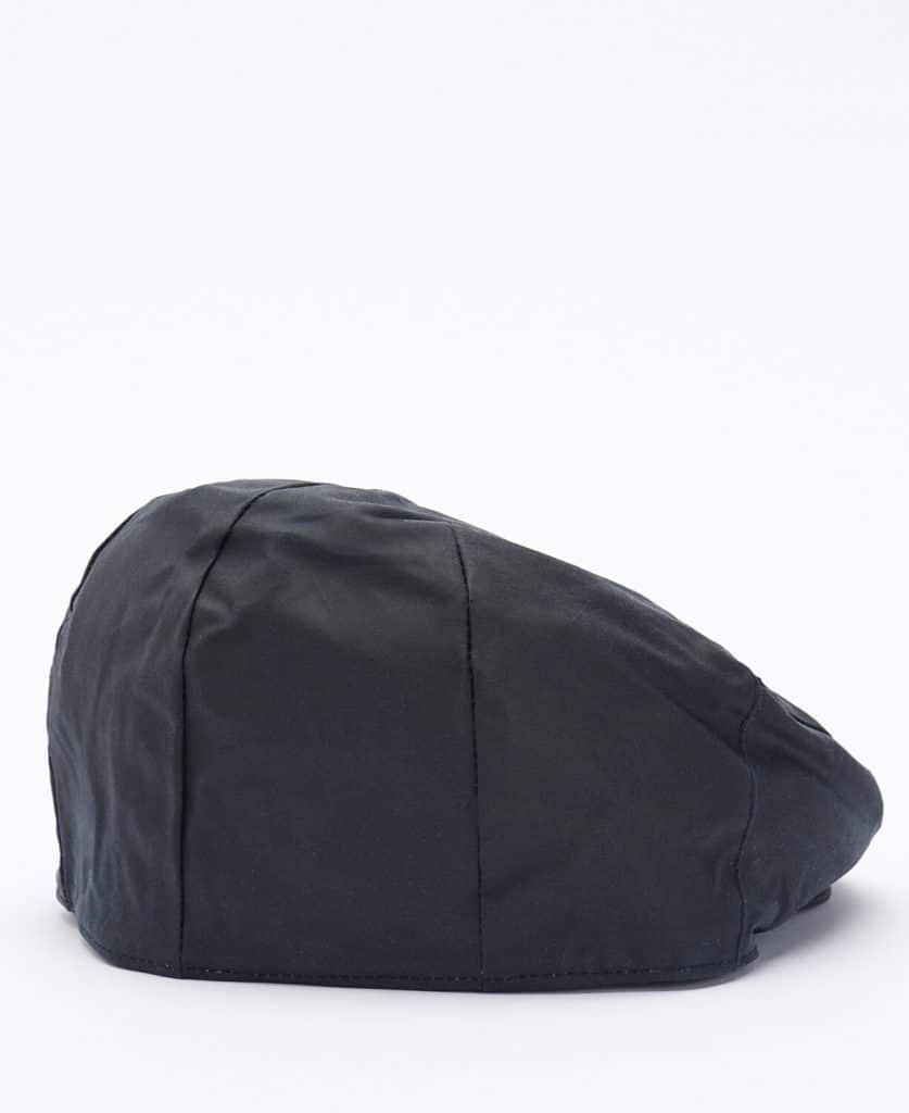Casquette plate en coton huilé bleu marine Barbour