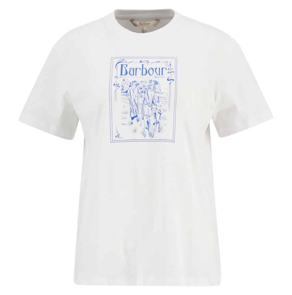 T-shirt femme hambleton Barbour blanc