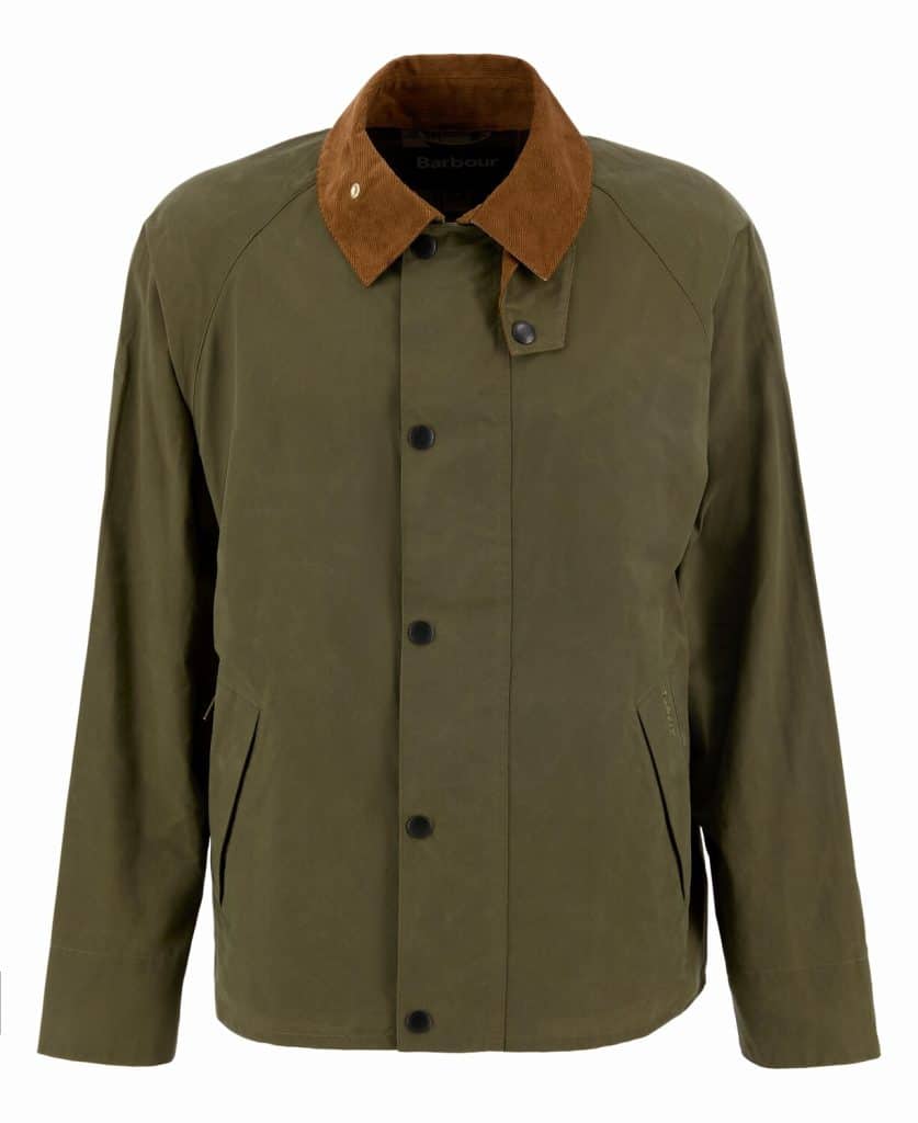 Veste en coton Icons Transport Casual Barbour vert olive