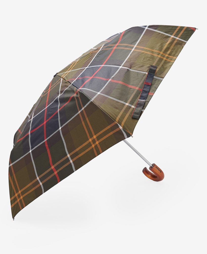 Parapluie en tartan mini Barbour