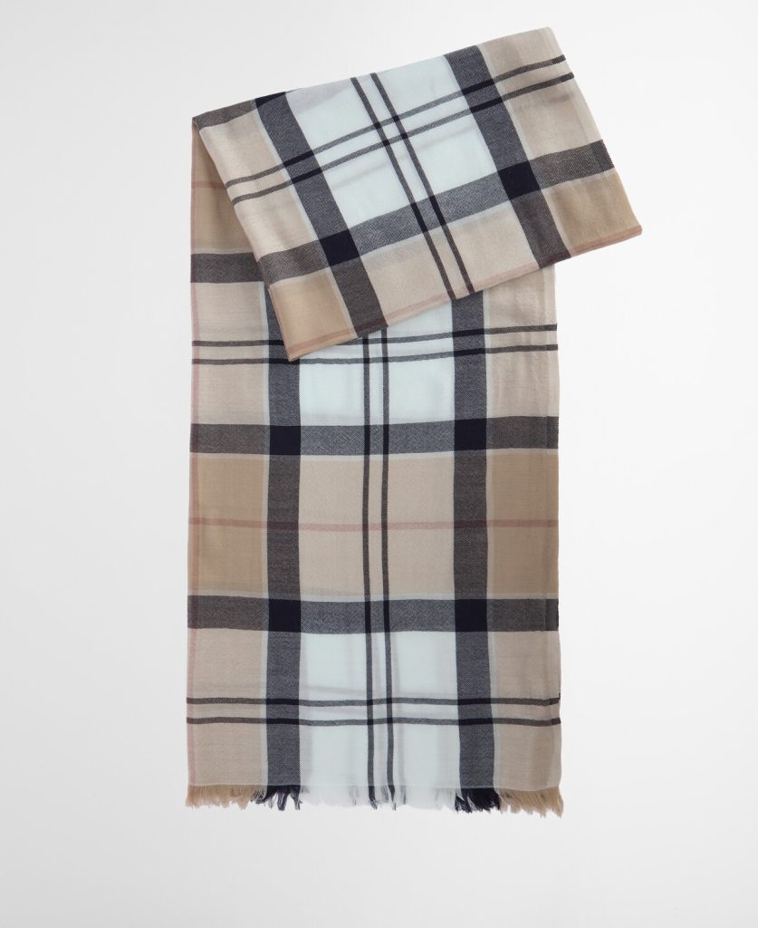 Echarpe en pashmina tartan Verona Barbour