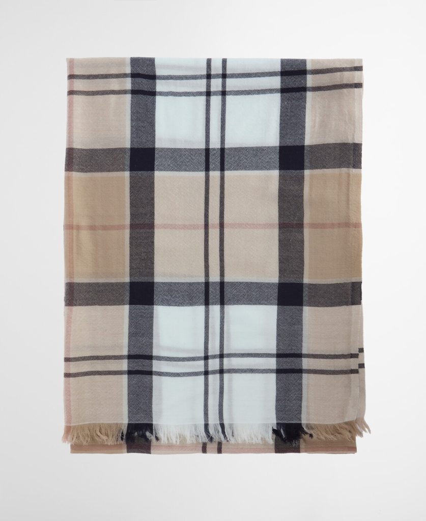 Echarpe en pashmina tartan Verona Barbour