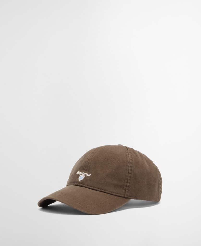 casquette Barbour cascade en coton vert olive kaki