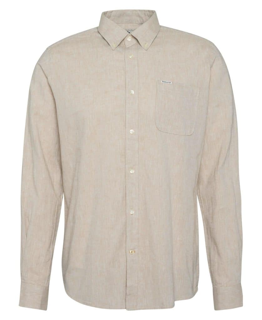 Chemise homme lin coton Nelson Barbour