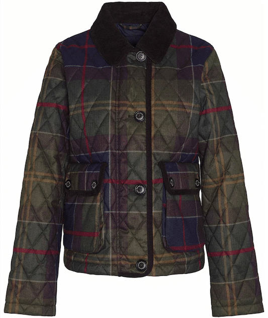 Veste matelassée femme en tartan Loudon Barbour