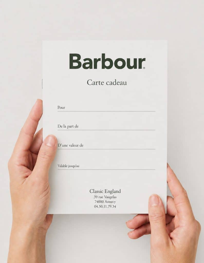 Accueil - Carte cadeau Barbour Annecy 3